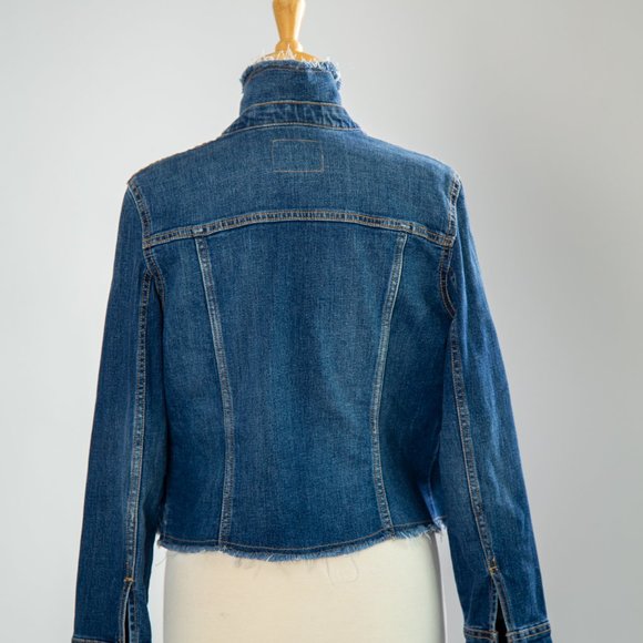 Raw Edge Jean Jacket Size S - Picture 5 of 6